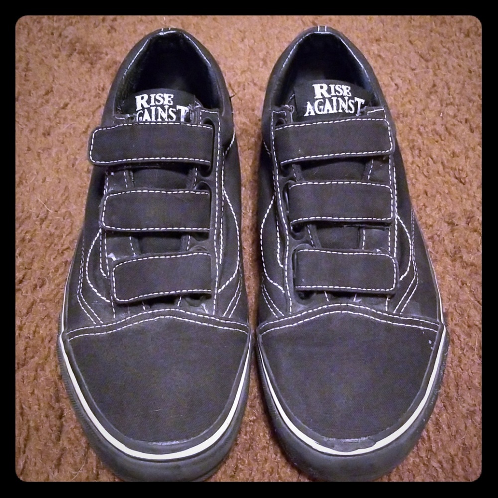 Rise Against Prison Issue Vans RARE VEGAN